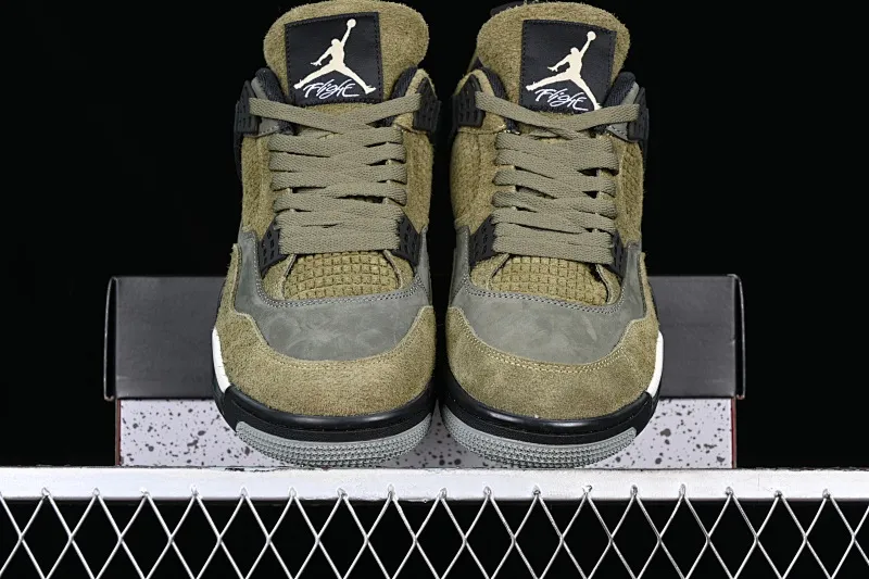 All categories Air Jordan Jordan series basketball shoes Air Jordan 4 pure original Air Jordan 4 SE Craft "Medium Olive" AJ4 Joe 4 olive green FB9927-200